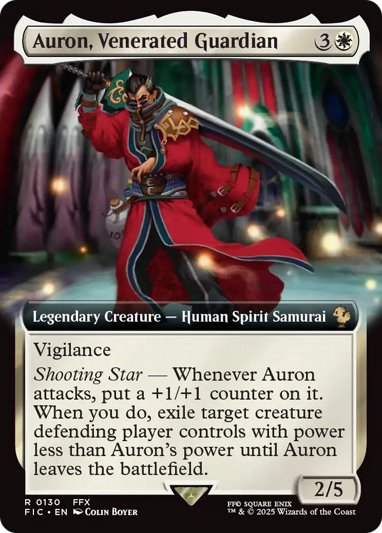 Auron, Venerated Guardian (Extended Art) [FINAL FANTASY Commander] | Boutique FDB TCG