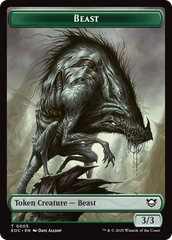 Clue // Beast (0005) Double-Sided Token [Edge of Eternities Commander Tokens] | Boutique FDB TCG