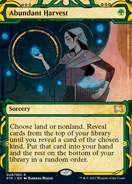Abundant Harvest (Foil Etched) [Strixhaven: Mystical Archive] | Boutique FDB TCG