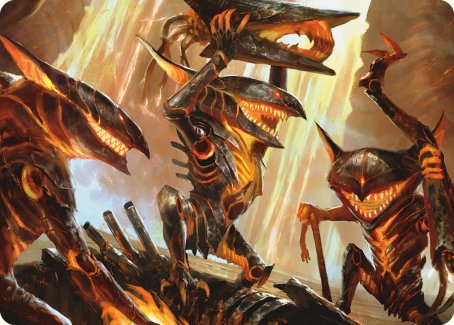 Gleeful Demolition Art Card [Phyrexia: All Will Be One Art Series] | Boutique FDB TCG