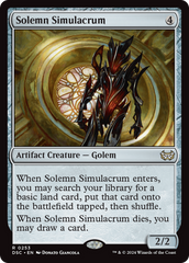 Solemn Simulacrum [Duskmourn: House of Horror Commander] | Boutique FDB TCG