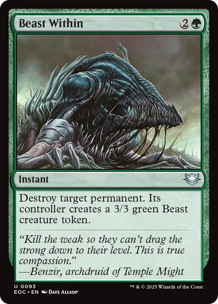 Beast Within [Edge of Eternities Commander] | Boutique FDB TCG