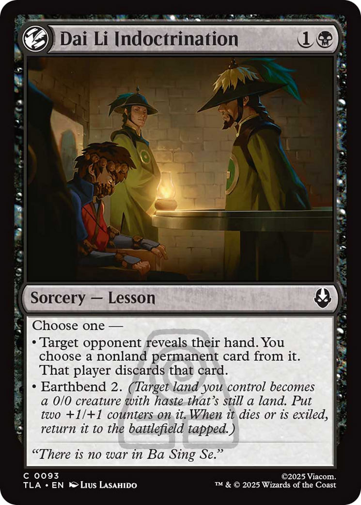 Dai Li Indoctrination [Avatar: The Last Airbender] | Boutique FDB TCG