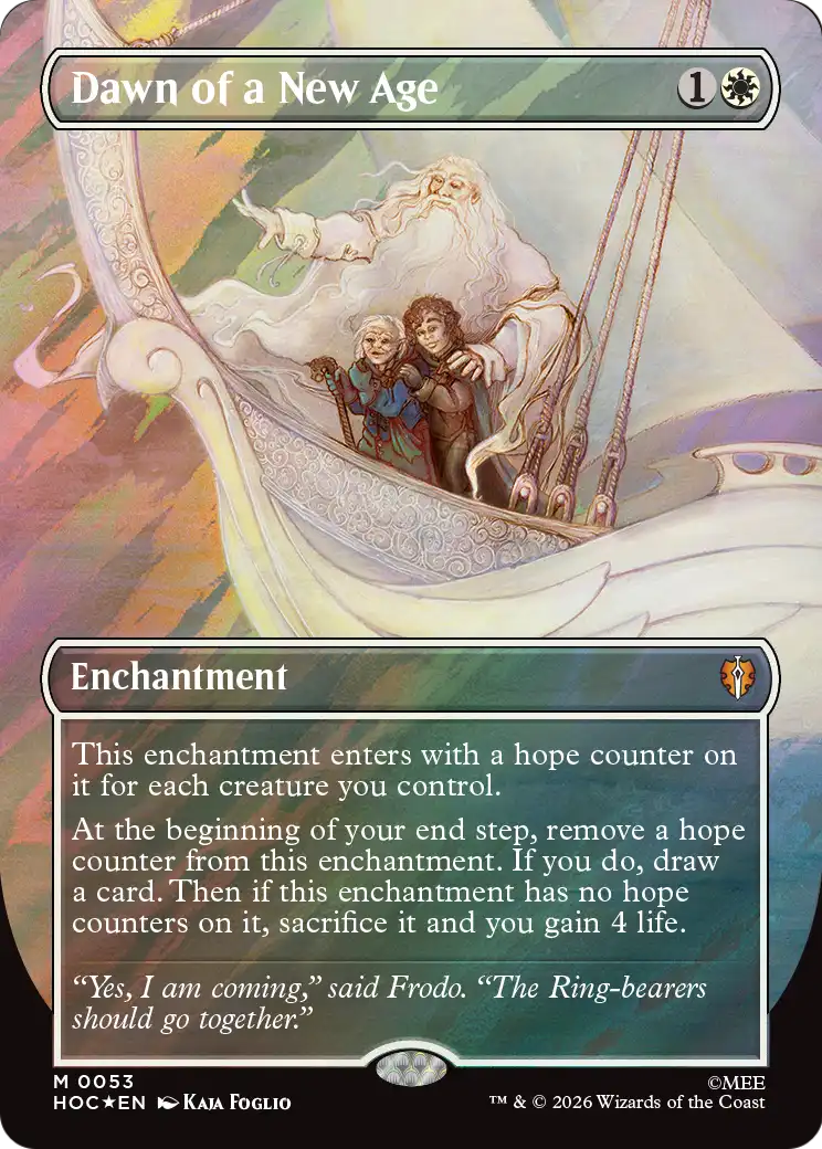 Dawn of a New Age (Borderless) (Surge Foil) [The Hobbit: Eternal-Legal] | Boutique FDB TCG