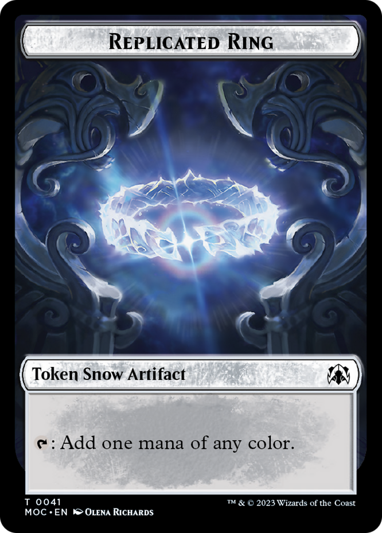 Food // Replicated Ring Double-Sided Token [March of the Machine Commander Tokens] | Boutique FDB TCG