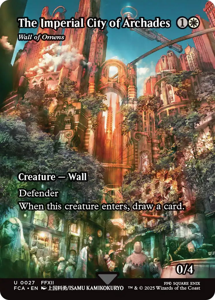 The Imperial City of Archades - Wall of Omens (Showcase) [FINAL FANTASY : Through the Ages] | Boutique FDB TCG