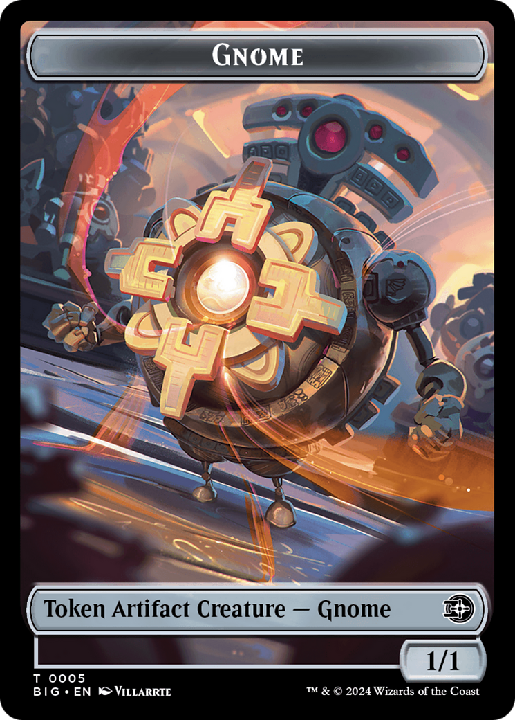 Gnome Token [Outlaws of Thunder Junction: The Big Score Tokens] | Boutique FDB TCG