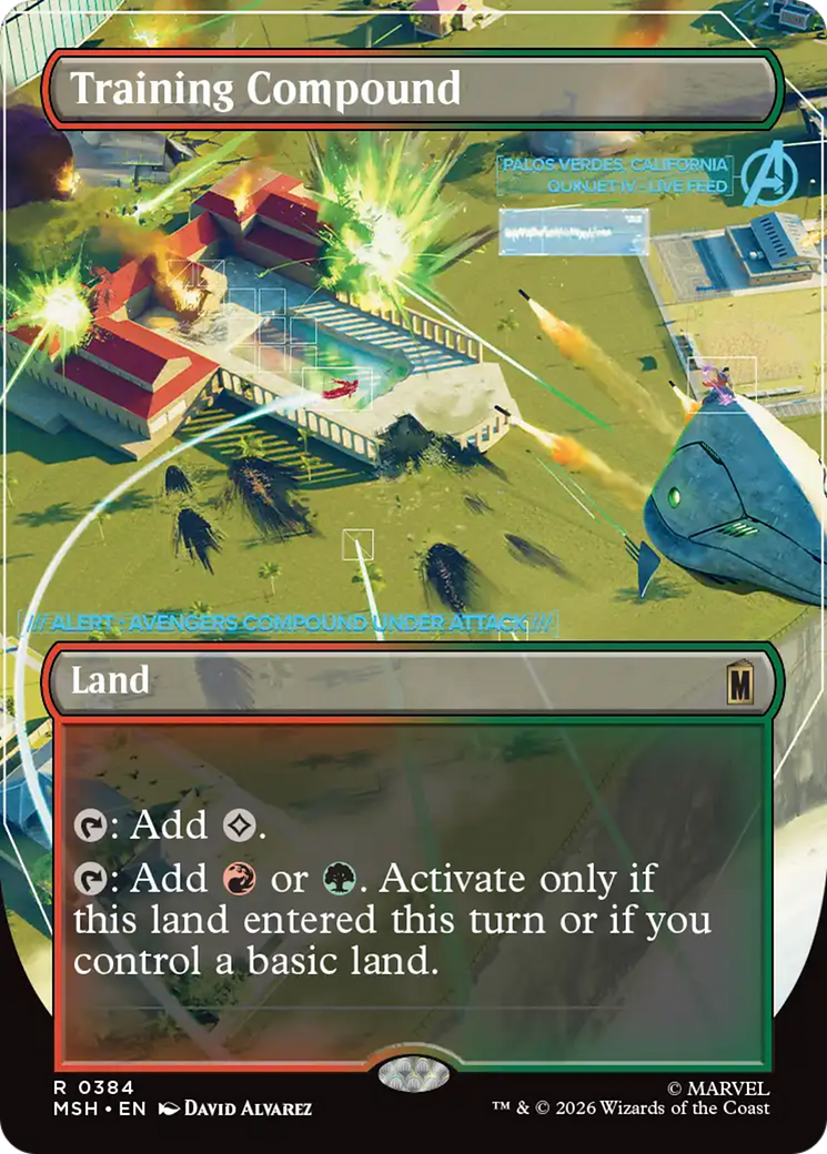 Training Compound (Borderless) [Marvel Super Heroes] | Boutique FDB TCG