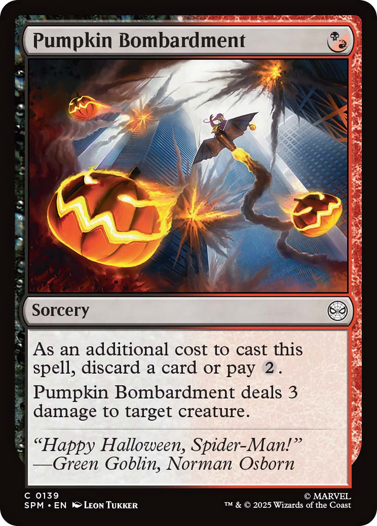 Pumpkin Bombardment [Marvel's Spider-Man] | Boutique FDB TCG