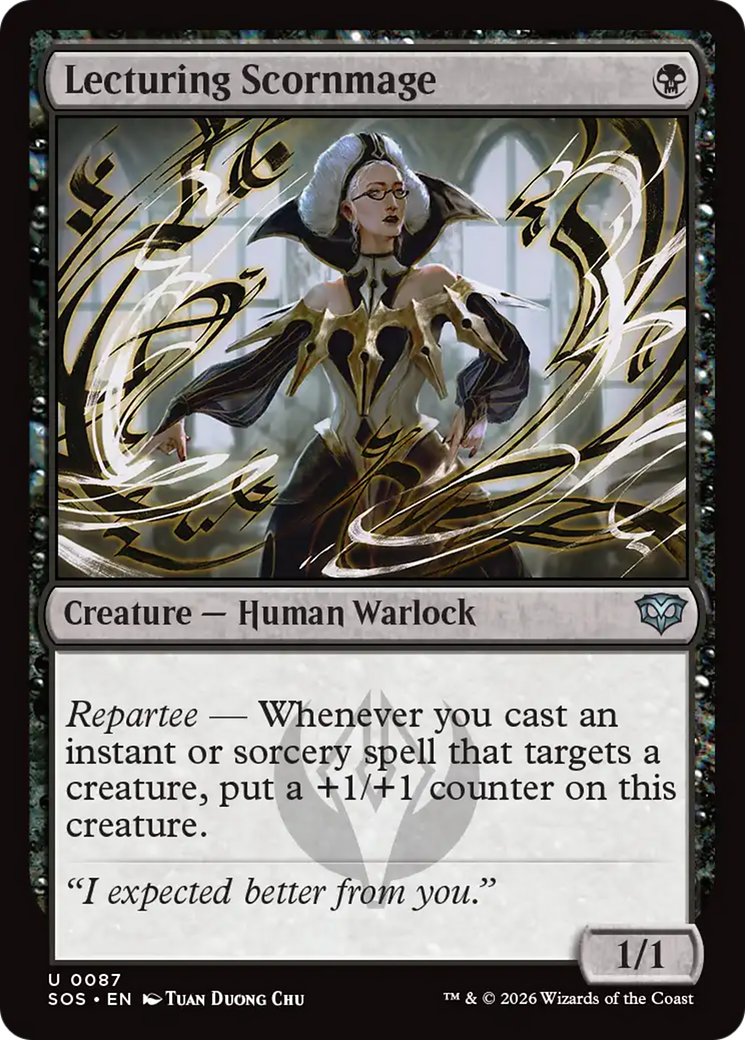 Lecturing Scornmage [Secrets of Strixhaven] | Boutique FDB TCG