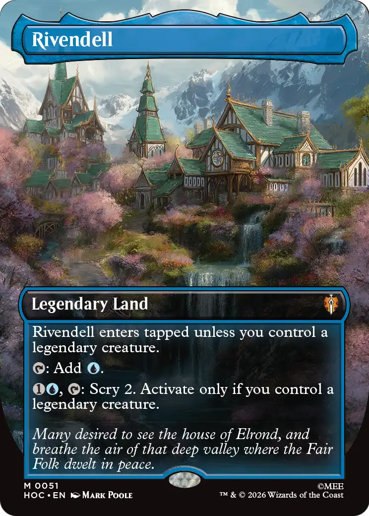 Rivendell (Borderless) [The Hobbit: Eternal-Legal] | Boutique FDB TCG
