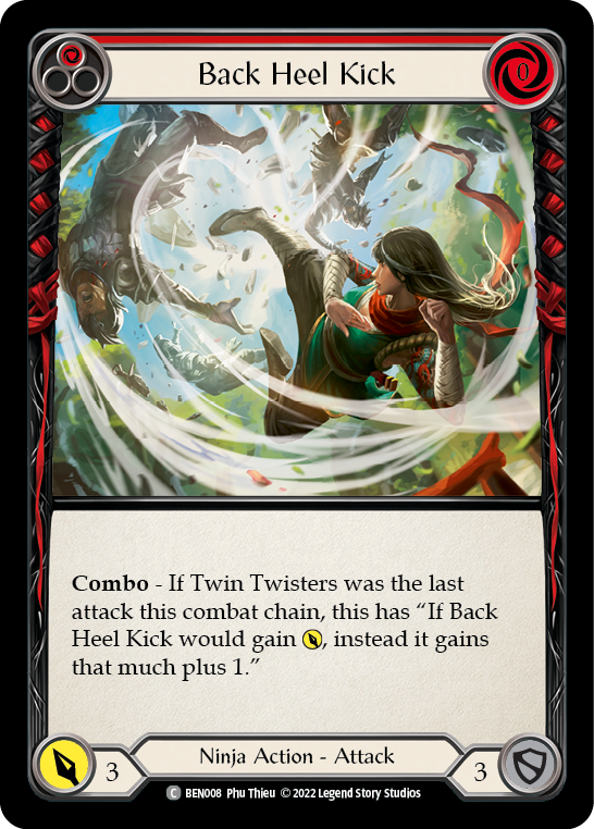 Back Heel Kick (Red) [BEN008] (Outsiders Benji Blitz Deck) | Boutique FDB TCG