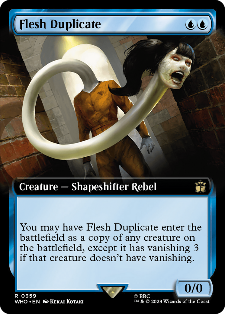 Flesh Duplicate (Extended Art) [Doctor Who] | Boutique FDB TCG