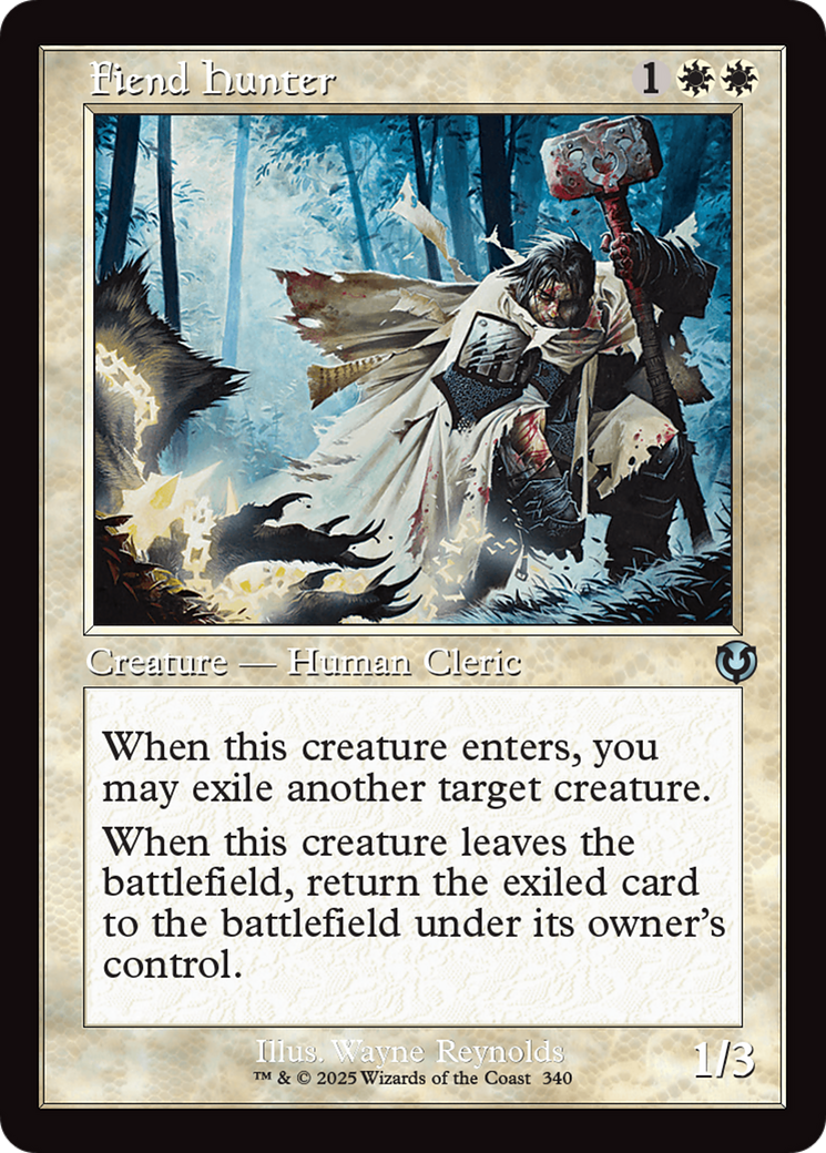 Fiend Hunter (Retro Frame) [Innistrad Remastered] | Boutique FDB TCG