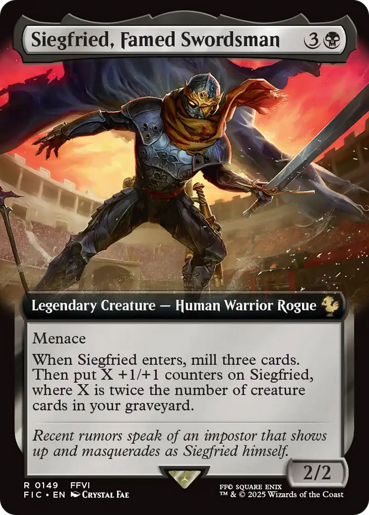 Siegfried, Famed Swordsman (Extended Art) [FINAL FANTASY Commander] | Boutique FDB TCG