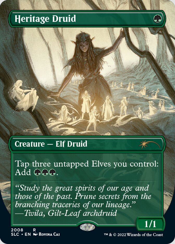 Heritage Druid (Borderless) [Secret Lair Countdown Kit] | Boutique FDB TCG