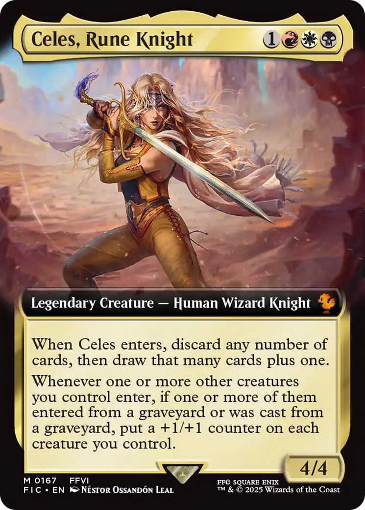 Celes, Rune Knight (Extended Art) [FINAL FANTASY Commander] | Boutique FDB TCG
