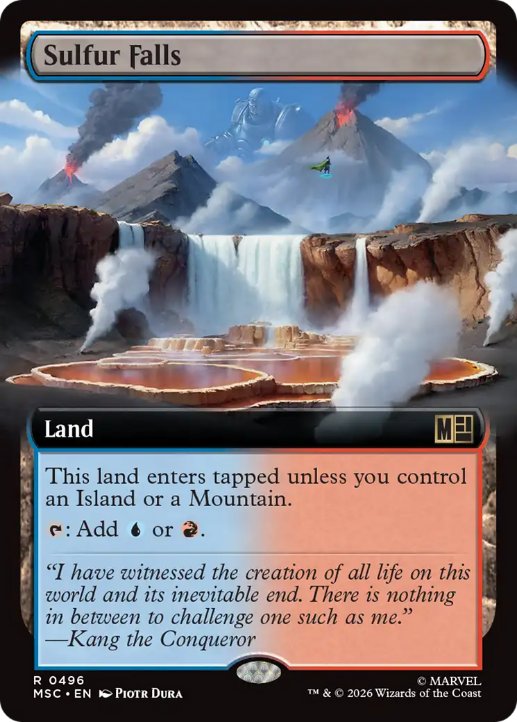 Sulfur Falls (Extended Art) [Marvel Super Heroes Commander] | Boutique FDB TCG