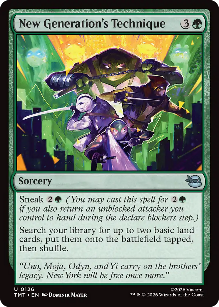 New Generation's Technique [Teenage Mutant Ninja Turtles] | Boutique FDB TCG