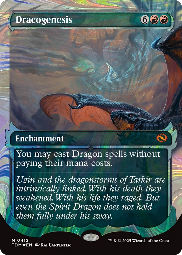 Dracogenesis (0412) (Showcase) (Halo Foil) [Tarkir: Dragonstorm] | Boutique FDB TCG