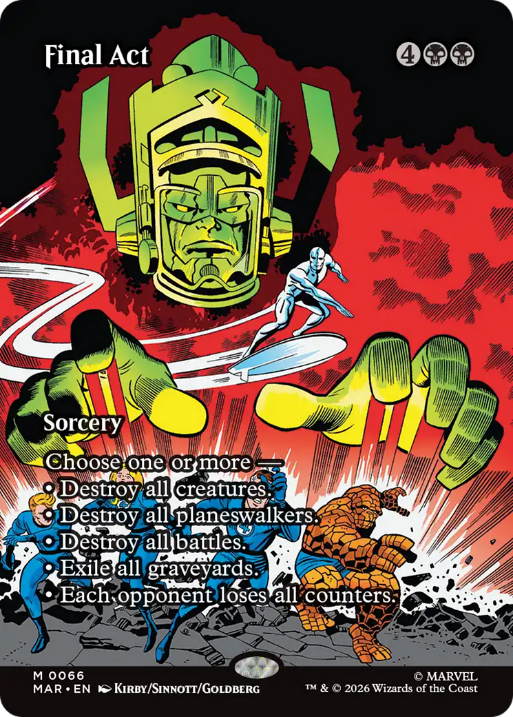 Final Act (Borderless) [Marvel Universe: Eternal-Legal] | Boutique FDB TCG