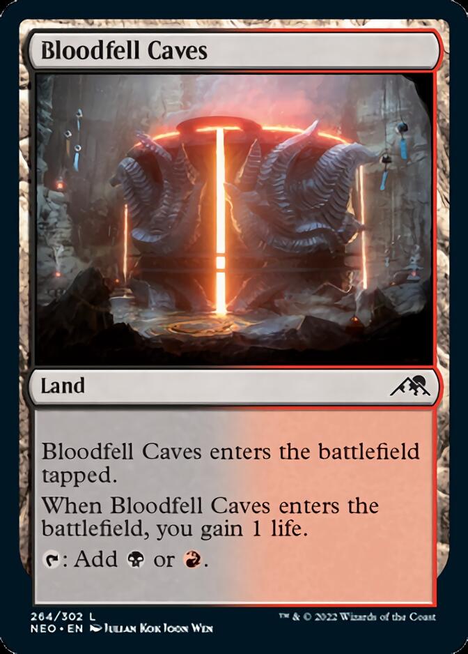 Bloodfell Caves [Kamigawa: Neon Dynasty] | Boutique FDB TCG