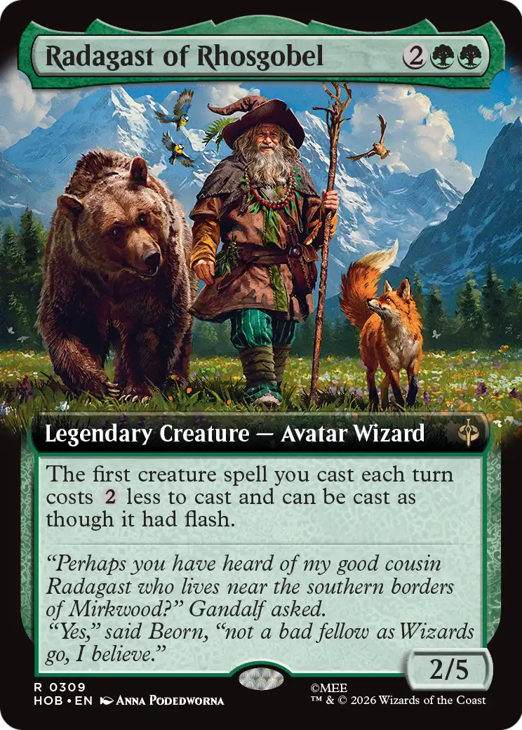 Radagast of Rhosgobel (Extended Art) [The Hobbit] | Boutique FDB TCG