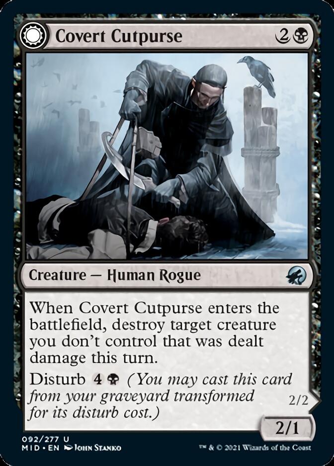 Covert Cutpurse // Covetous Geist [Innistrad: Midnight Hunt] | Boutique FDB TCG