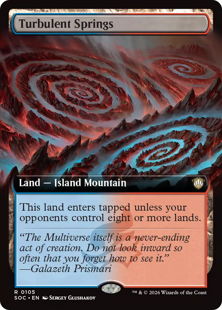 Turbulent Springs (Extended Art) [Secrets of Strixhaven Commander] | Boutique FDB TCG