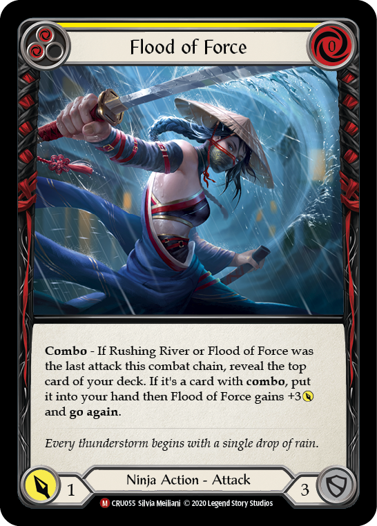 Flood of Force [CRU055] (Crucible of War)  1st Edition Normal | Boutique FDB TCG