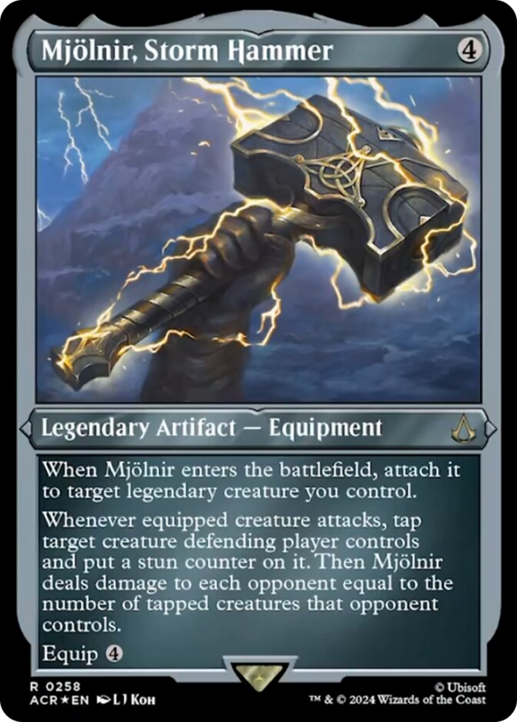 Mjolnir, Storm Hammer (Foil Etched) [Assassin's Creed] | Boutique FDB TCG