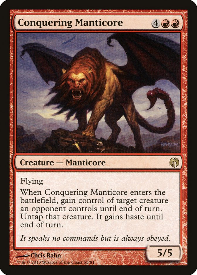 Conquering Manticore [Duel Decks: Heroes vs. Monsters] | Boutique FDB TCG