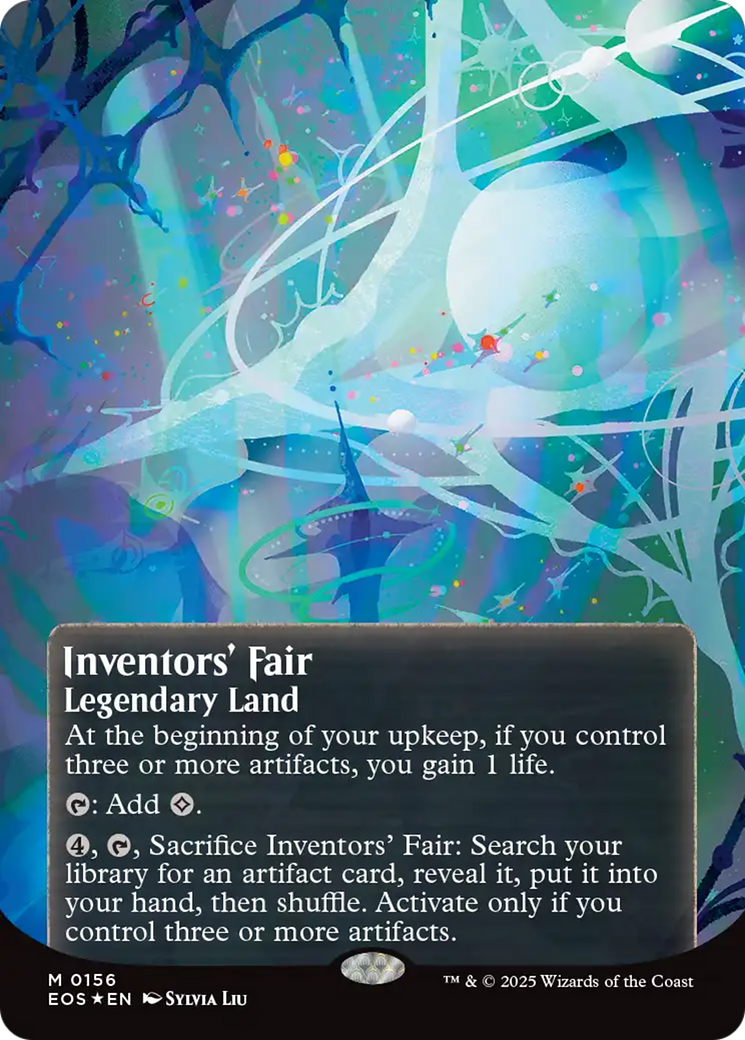 Inventors' Fair (0156) (Borderless) (Galaxy Foil) [Edge of Eternities: Stellar Sights] | Boutique FDB TCG
