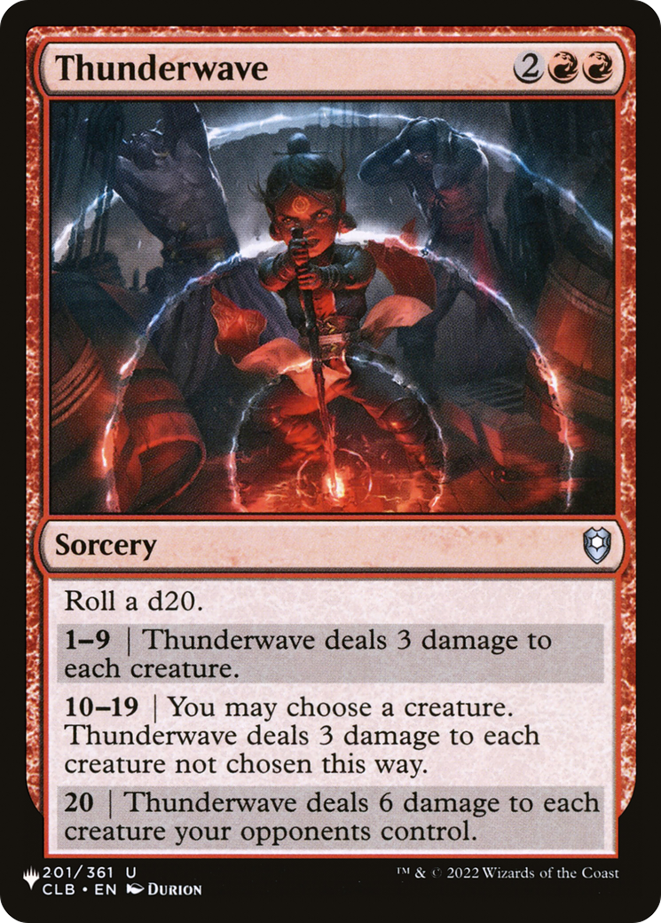 Thunderwave [The List] | Boutique FDB TCG