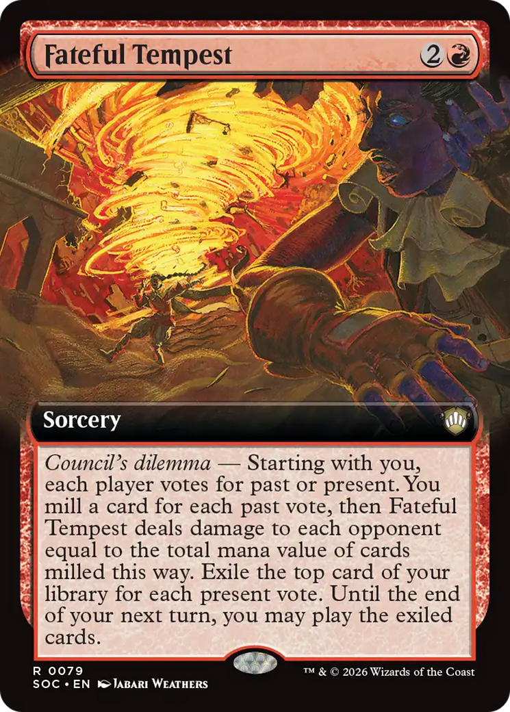 Fateful Tempest (Extended Art) [Secrets of Strixhaven Commander] | Boutique FDB TCG