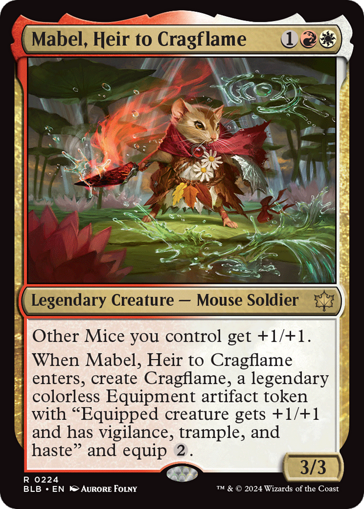 Mabel, Heir to Cragflame [Bloomburrow] | Boutique FDB TCG