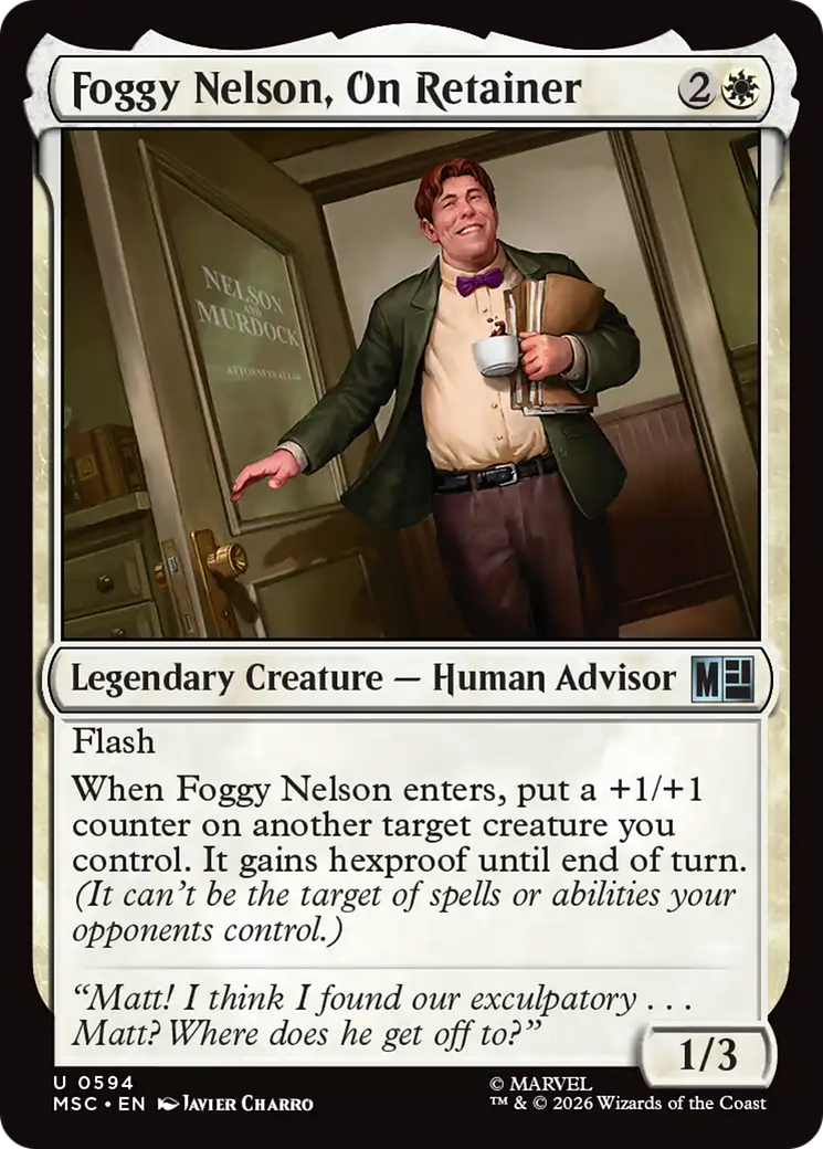 Foggy Nelson, On Retainer [Marvel Super Heroes Commander] | Boutique FDB TCG