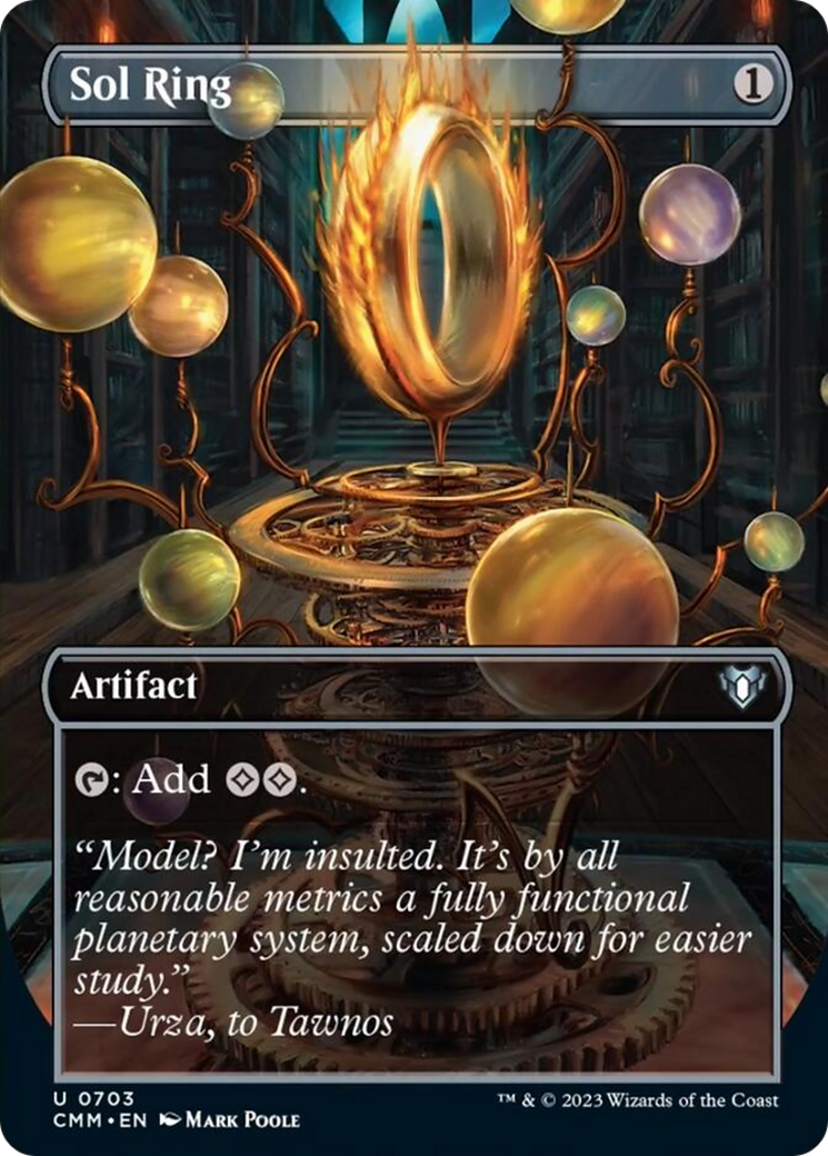 Sol Ring (Borderless Alternate Art) [Commander Masters] | Boutique FDB TCG