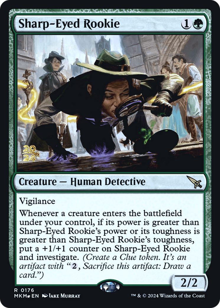 Sharp-Eyed Rookie [Murders at Karlov Manor Prerelease Promos] | Boutique FDB TCG