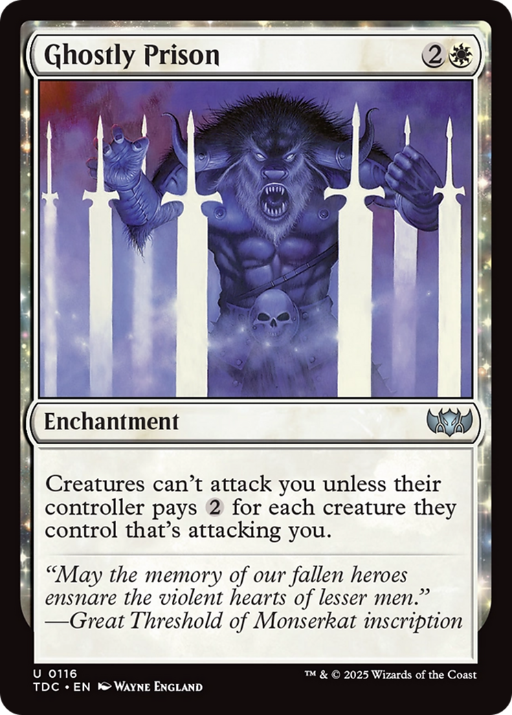 Ghostly Prison [Tarkir: Dragonstorm Commander] | Boutique FDB TCG