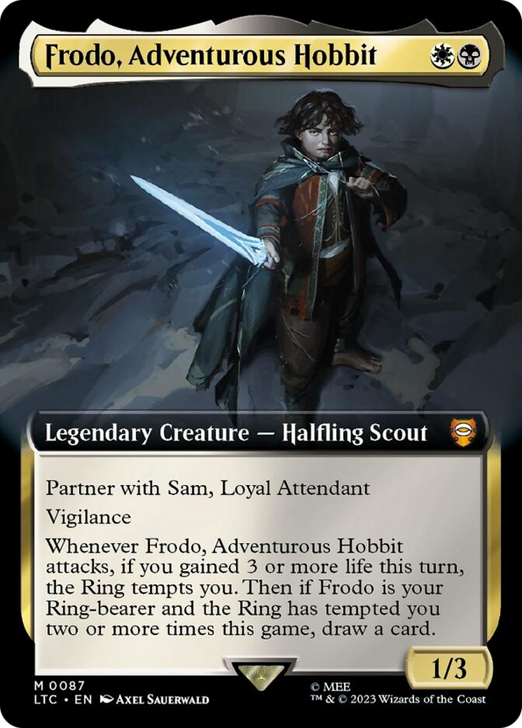 Frodo, Adventurous Hobbit (Extended Art) [The Lord of the Rings: Tales of Middle-Earth Commander] | Boutique FDB TCG