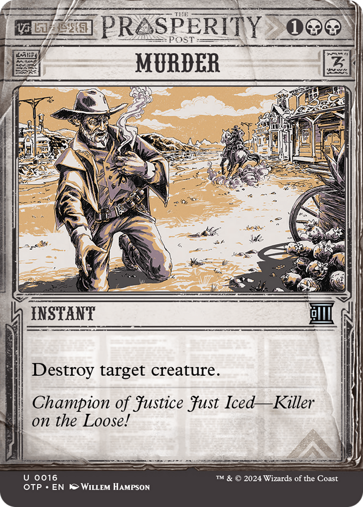 Murder [Outlaws of Thunder Junction: Breaking News] | Boutique FDB TCG