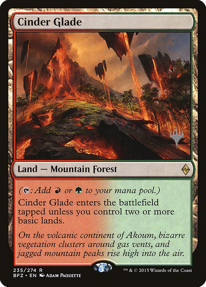Cinder Glade (Promo Pack) [Battle for Zendikar Promos] | Boutique FDB TCG