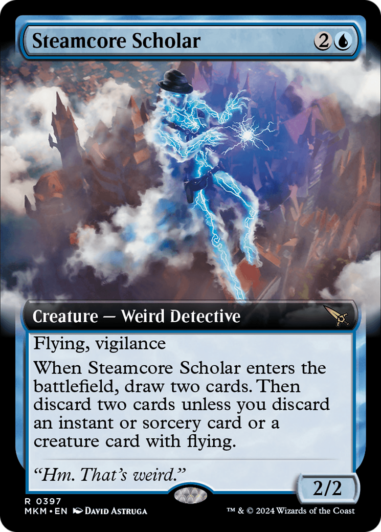 Steamcore Scholar (Extended Art) [Murders at Karlov Manor] | Boutique FDB TCG