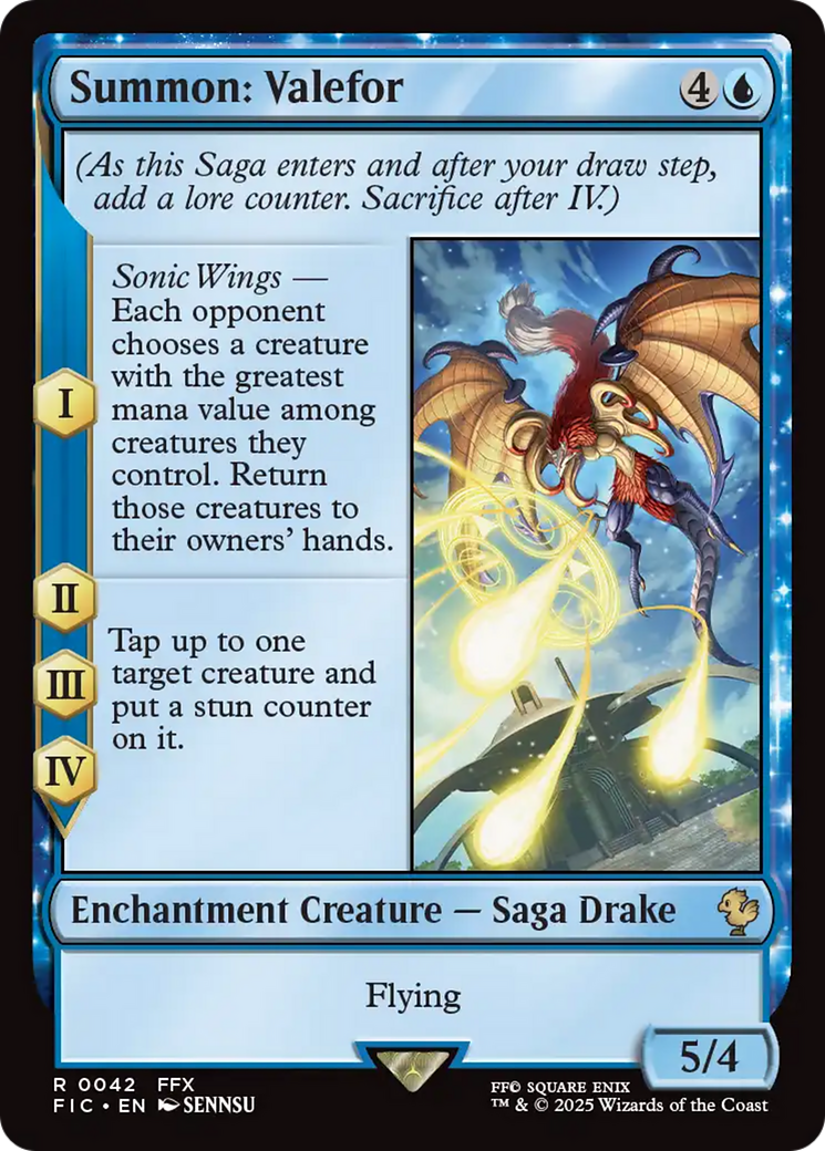 Summon: Valefor [FINAL FANTASY Commander] | Boutique FDB TCG