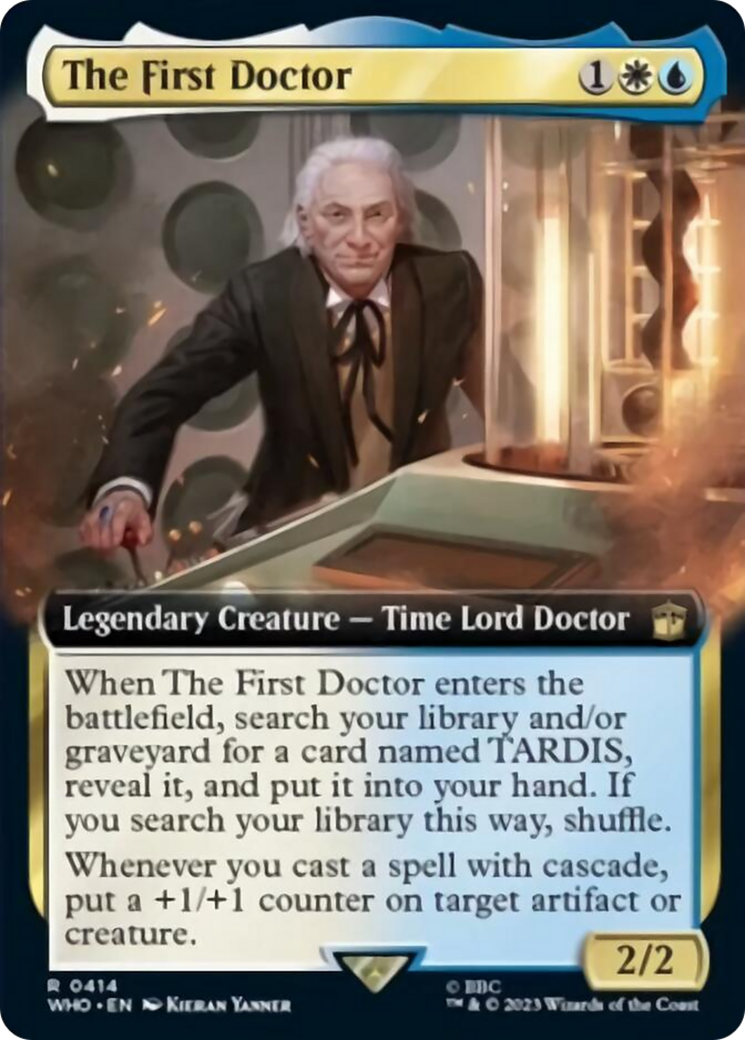 The First Doctor (Extended Art) [Doctor Who] | Boutique FDB TCG