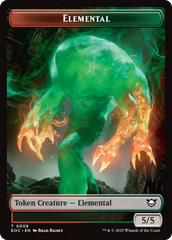 Elemental (0008) // Gnome Double-Sided Token [Edge of Eternities Commander Tokens] | Boutique FDB TCG