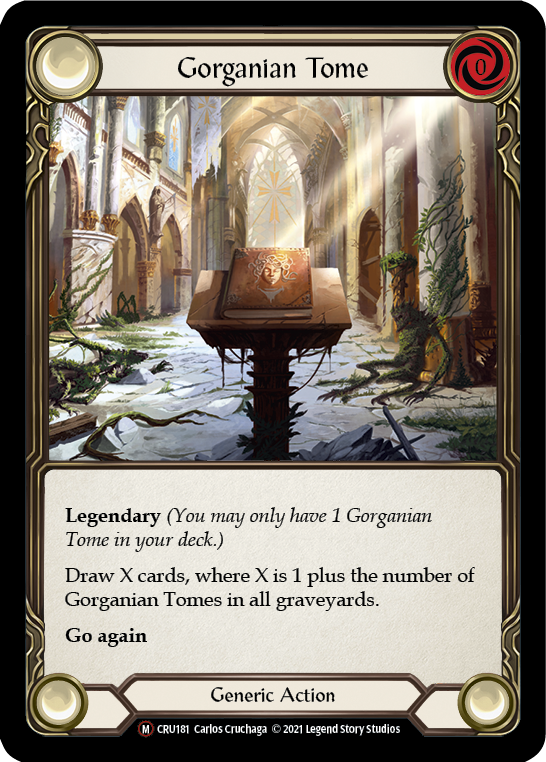 Gorganian Tome [U-CRU181] (Crucible of War Unlimited)  Unlimited Normal | Boutique FDB TCG