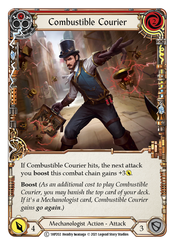 Combustible Courier (Red) [1HP202] (History Pack 1) | Boutique FDB TCG