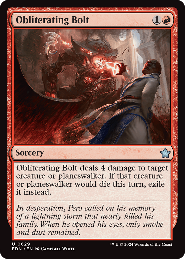 Obliterating Bolt [Foundations] | Boutique FDB TCG